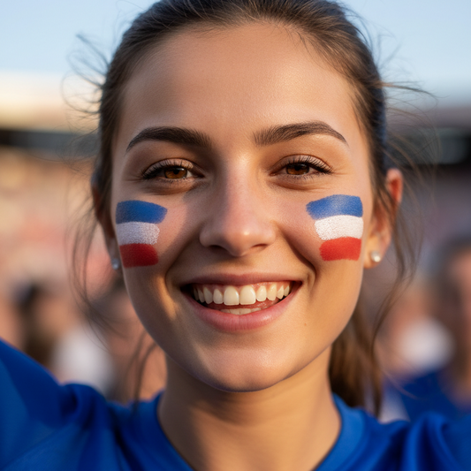 Country Flag Face Paint Stick Stripe Football Fan Brush Stick Face & Body Paint Football Game Cheering Cheerleading Decoration