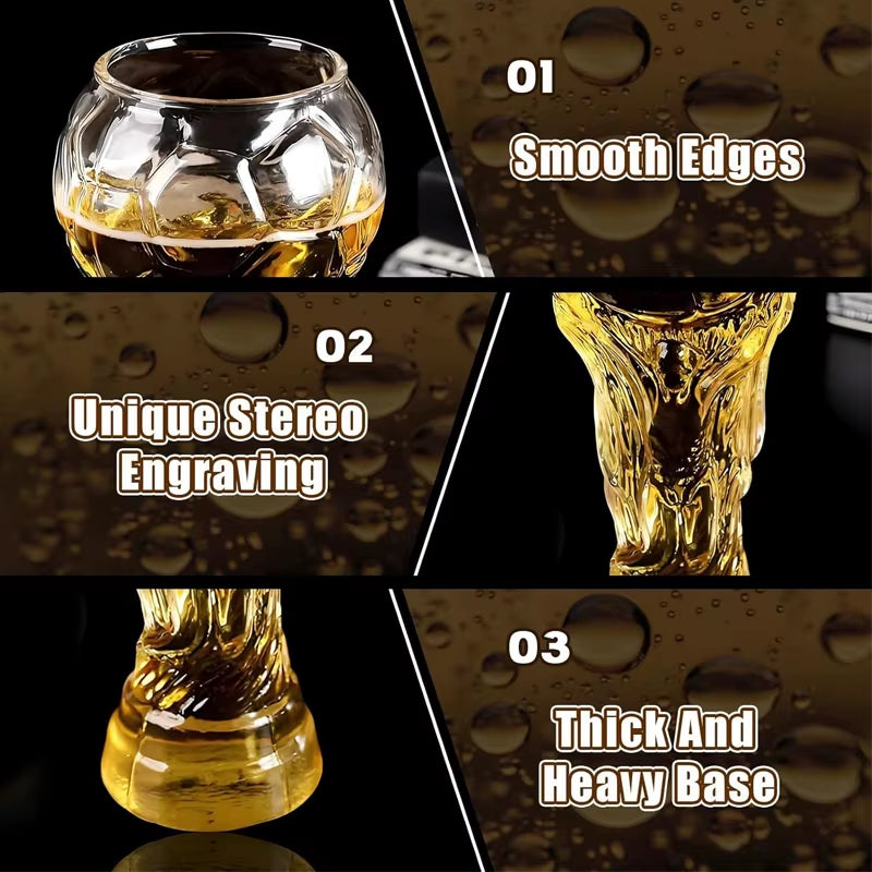 A Glass of Beer Beer Glass Coffee Mugs Trophy Shape Comfort with Distinctive Texture Beer Mug Suitable for Family Gatherings
