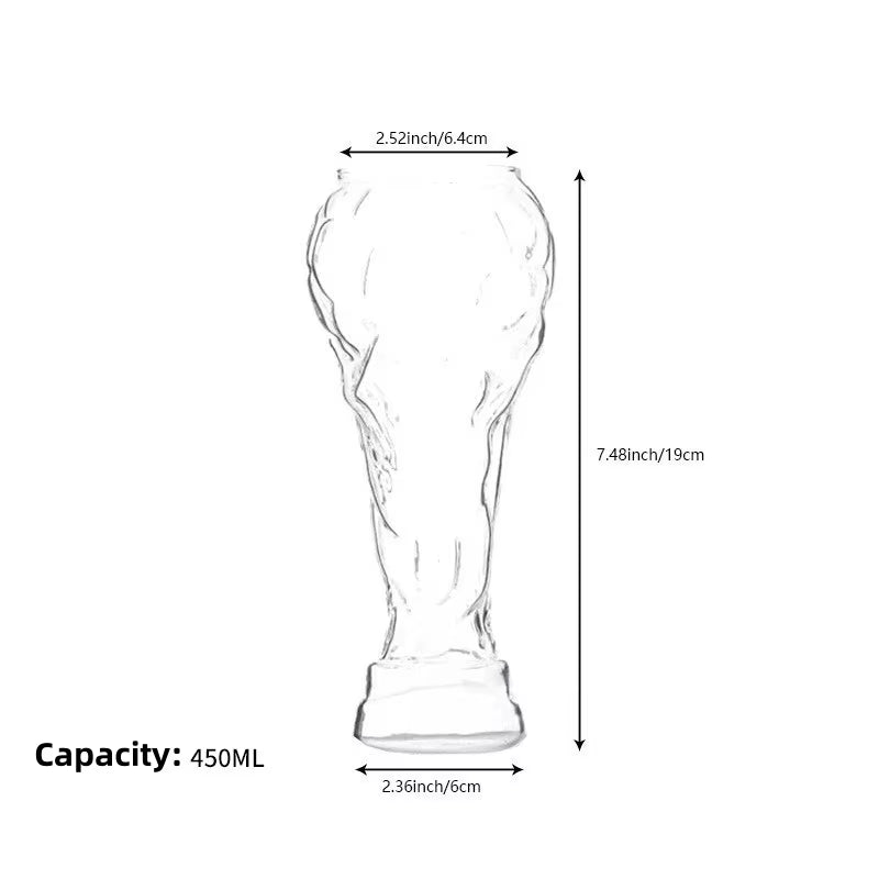 A Glass of Beer Beer Glass Coffee Mugs Trophy Shape Comfort with Distinctive Texture Beer Mug Suitable for Family Gatherings