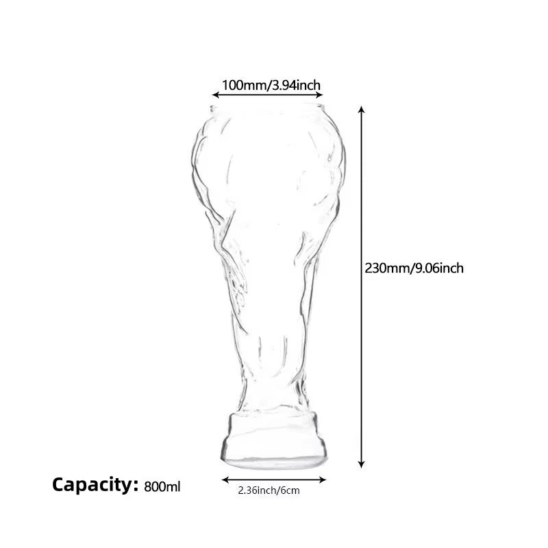 A Glass of Beer Beer Glass Coffee Mugs Trophy Shape Comfort with Distinctive Texture Beer Mug Suitable for Family Gatherings