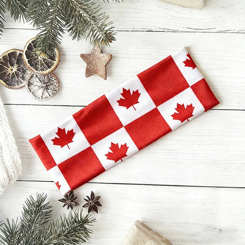 National Flag Soccer Fan Headband Elastic Cheer Hairband Country Flag Headband for Fans Sports Event Hair Accessories