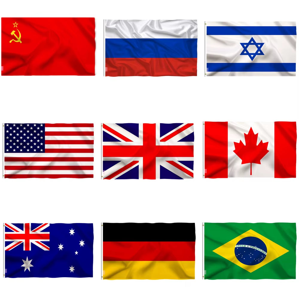 National Flag 90*150CM Flag Polyester Banner Indoor Outdoor Banner Decorative Flag Garden Party Flag